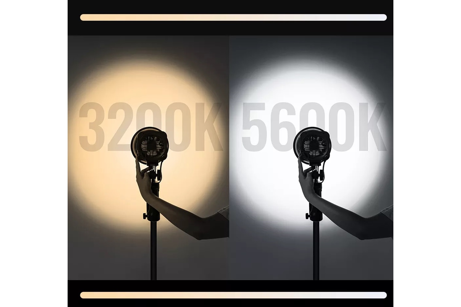 Yongnuo YNLUX100 100W Bi-Color COB LED Işık-Siyah Kasa (Kit Versiyon)