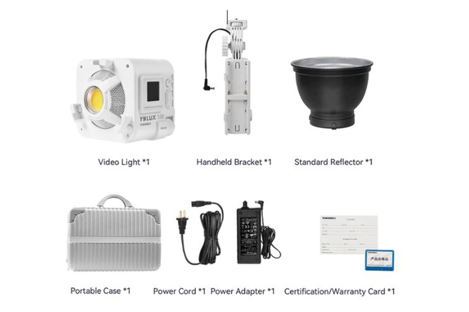 Yongnuo YNLUX100 100W Bi-Color COB LED Işık-Beyaz Kasa (Kit Versiyon)