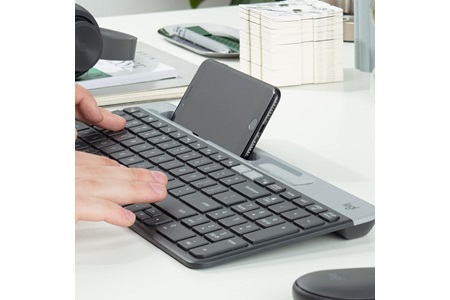 Logitech K580 Ultra ince Çoklu Cihaz Özellikli Türkçe Bluetooth Klavye - Siyah