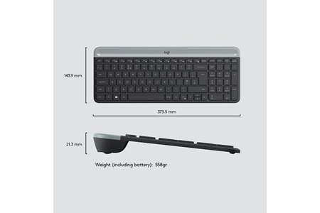 Logitech K580 Ultra ince Çoklu Cihaz Özellikli Türkçe Bluetooth Klavye - Siyah