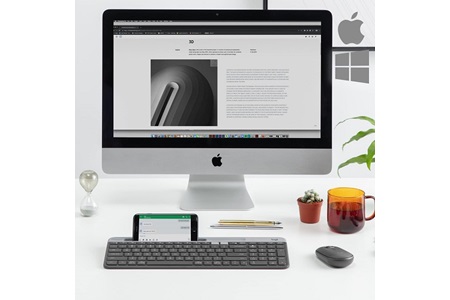 Logitech K580 Ultra ince Çoklu Cihaz Özellikli Türkçe Bluetooth Klavye - Siyah