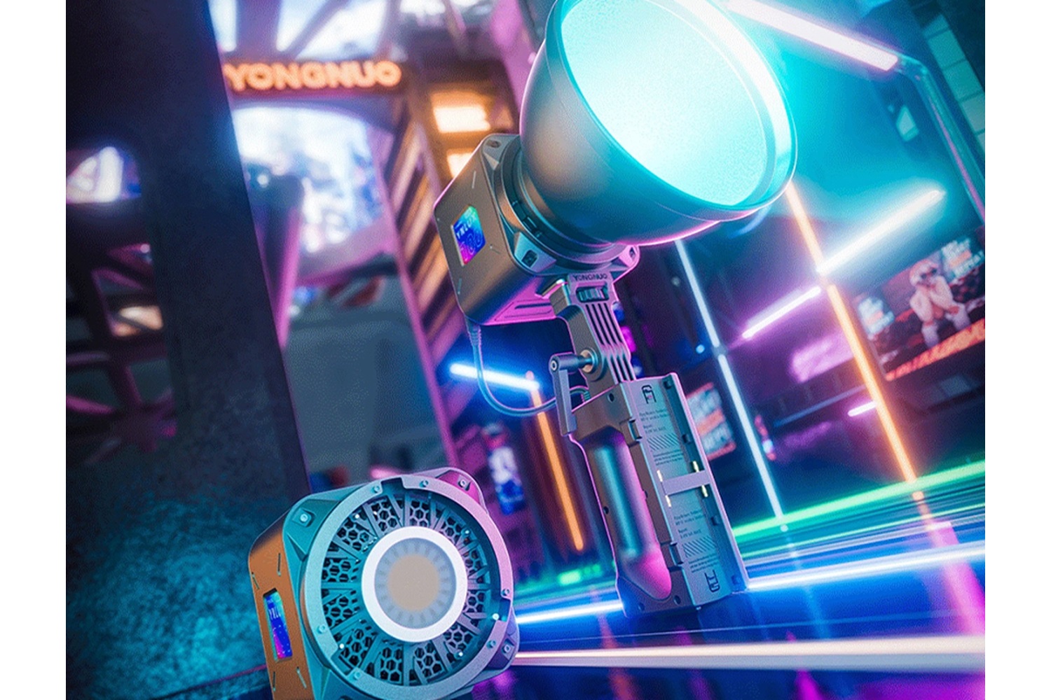 Yongnuo YNLUX100-RGB 120W COB LED Işık (Kit Versiyon)