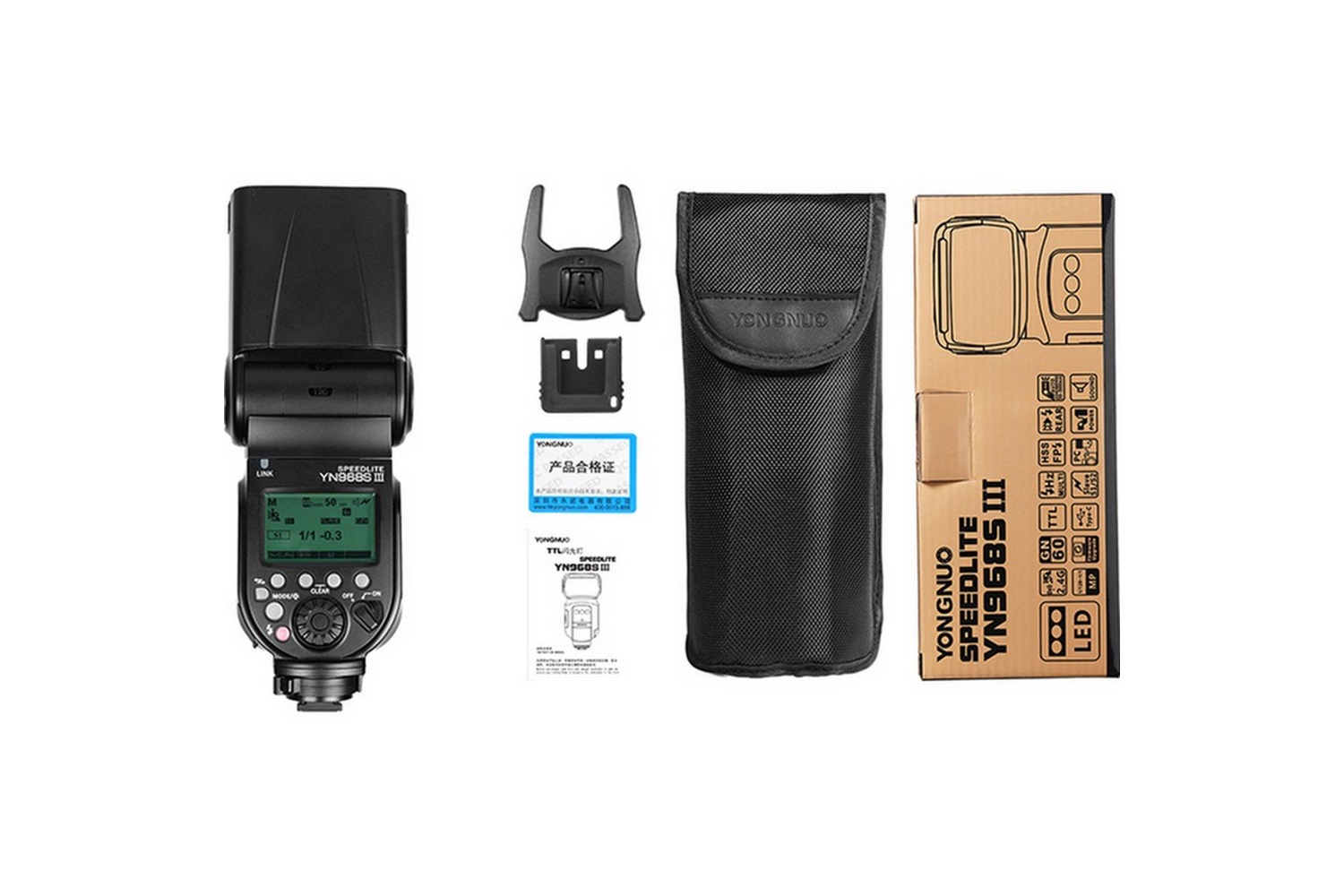 Yongnuo YN968S III Dahili Led Sony Uyumlu HSS TTL Tepe Flaşı