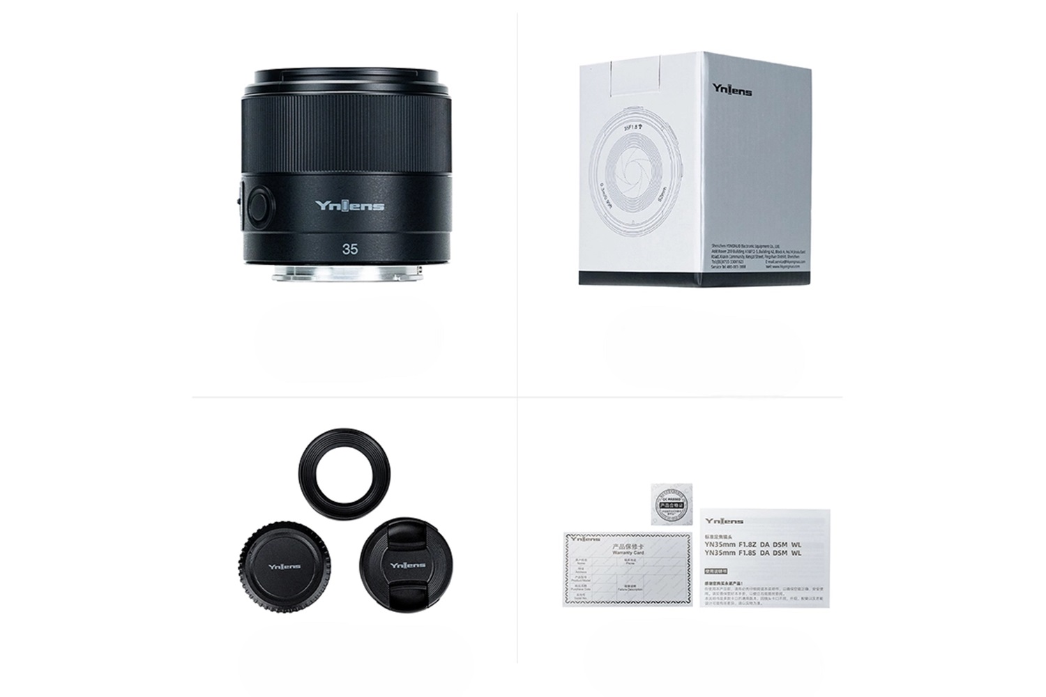 Yongnuo 35mm F1.8S DA DSM WL Otofokus Wireless Lens (Sony E) Siyah