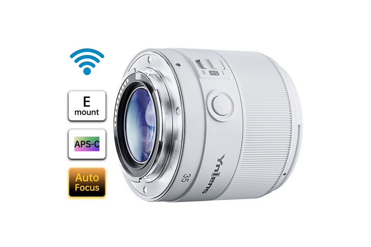 Yongnuo 35mm F1.8S DA DSM WL APS-C Otofokus Wireless Lens, Beyaz (Sony E)
