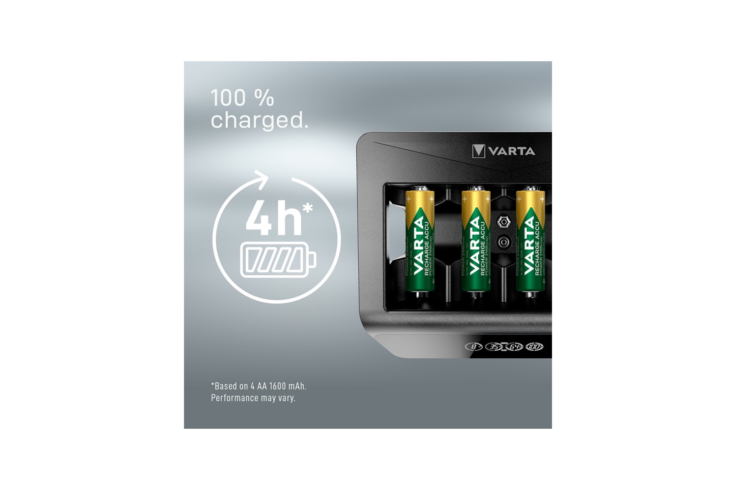 Varta LCD Universal Şarj Cihazı AA,AAA,9V,C,D Uyumlu