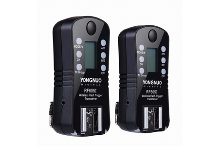 Yongnuo RF605C Canon Uyumlu 1+1 Flaş Tetikleyici, 100m Menzil