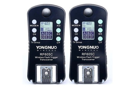 Yongnuo RF605C Canon Uyumlu 1+1 Flaş Tetikleyici, 100m Menzil