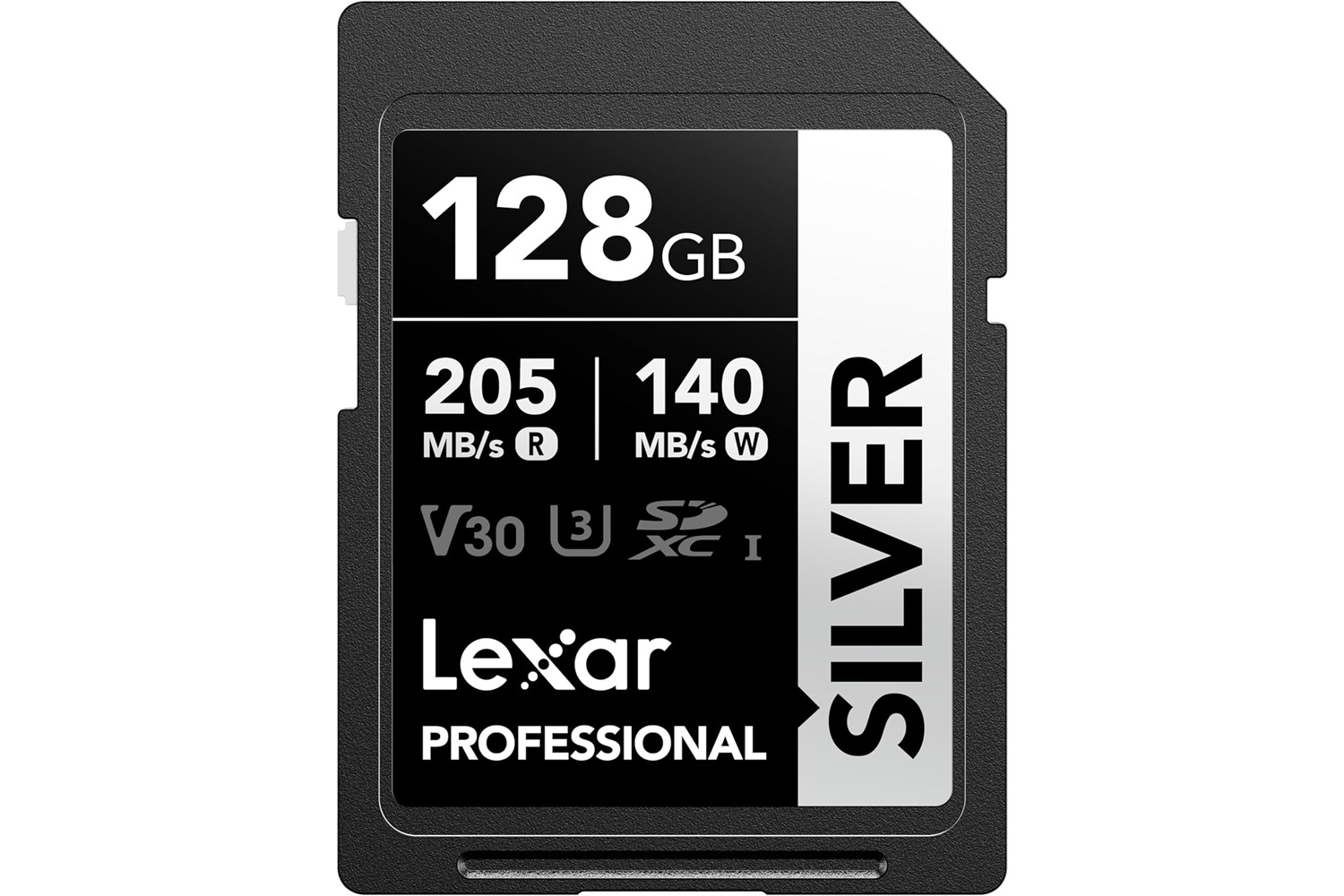 Lexar Silver 128 Gb U3 V30 4K SD Hafıza Kartı 205 mb/s