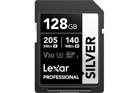 Lexar Silver 128 Gb U3 V30 4K SD Hafıza Kartı 205 mb/s