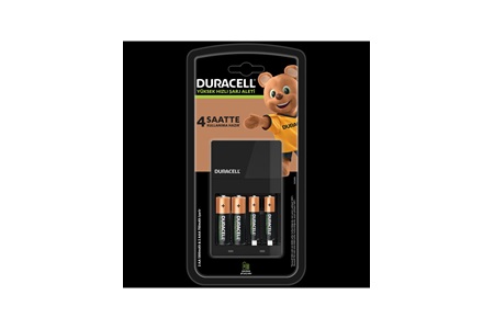 Duracell Cef14 4 Saat Pil Şarj Cihazı, 1 adet + 2'şer adet Şarj Edilebilir AA ve AAA Pil