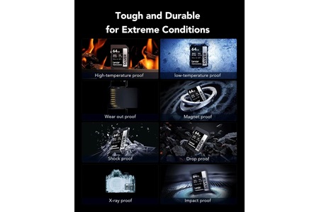 Lexar Silver 64 Gb U3 V30 4K SD Hafıza Kartı 205 mb/sLS DSILV064G-BNNNG