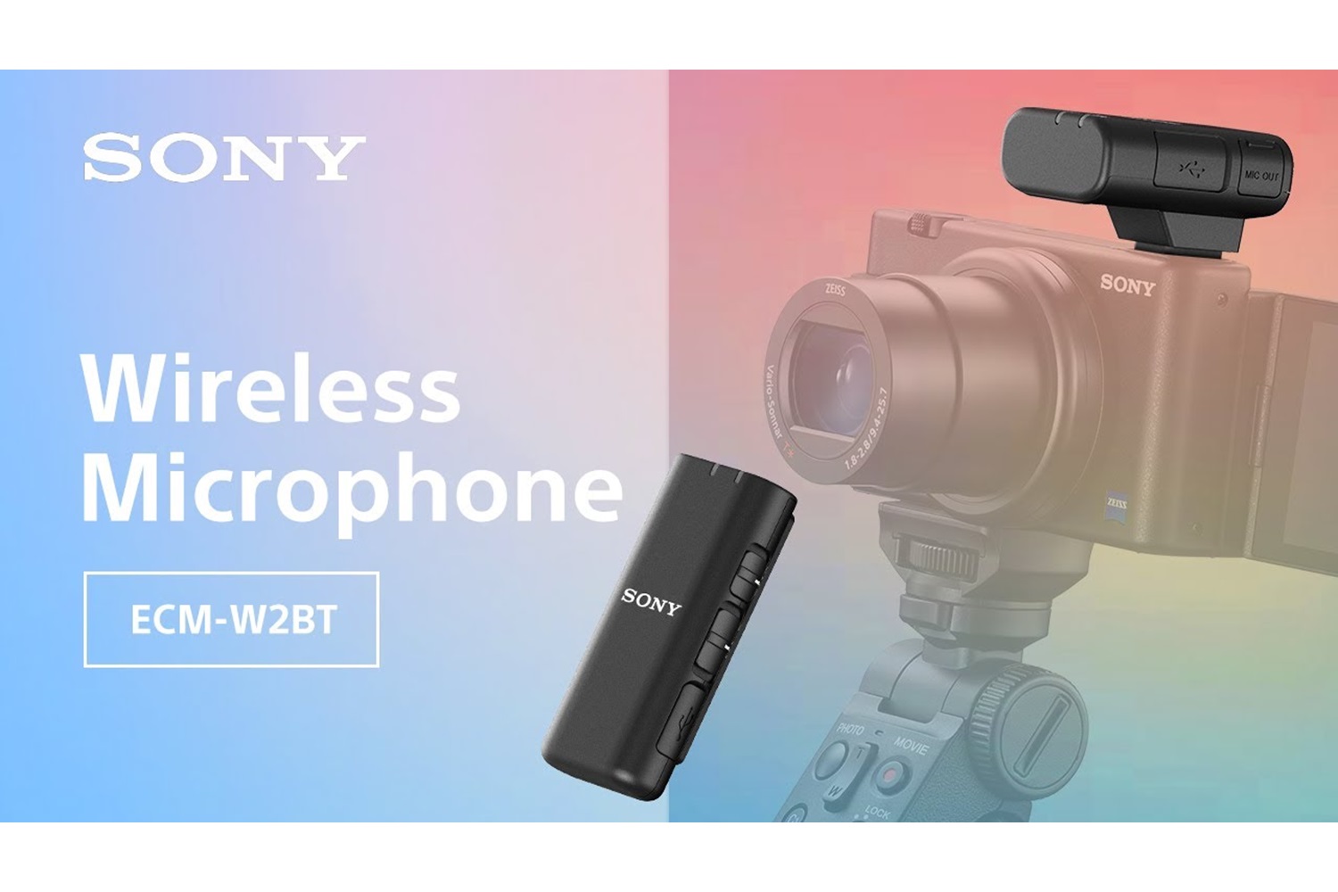 Sony ECM-W2BT Kablosuz Yaka Mikrofonu