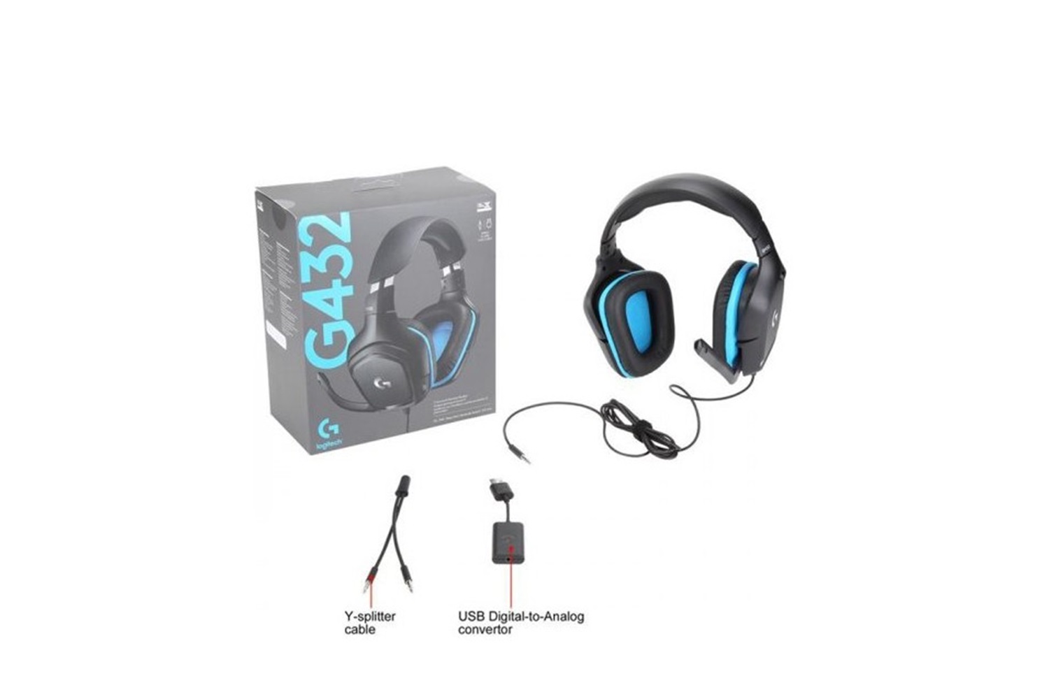 Logitech G432 7.1 Kablolu Kulak Üstü Oyuncu Kulaklığı