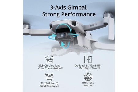 DJI Mini 4K Fly More Combo Drone (DJI Türkiye Garantili)