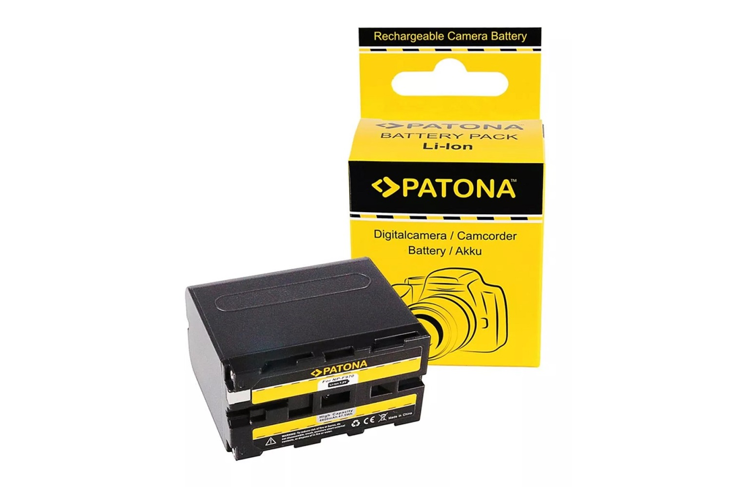 PATONA NP-F970D 7800 Mah Güç Göstergeli LED Işık Bataryası 2'li Paket