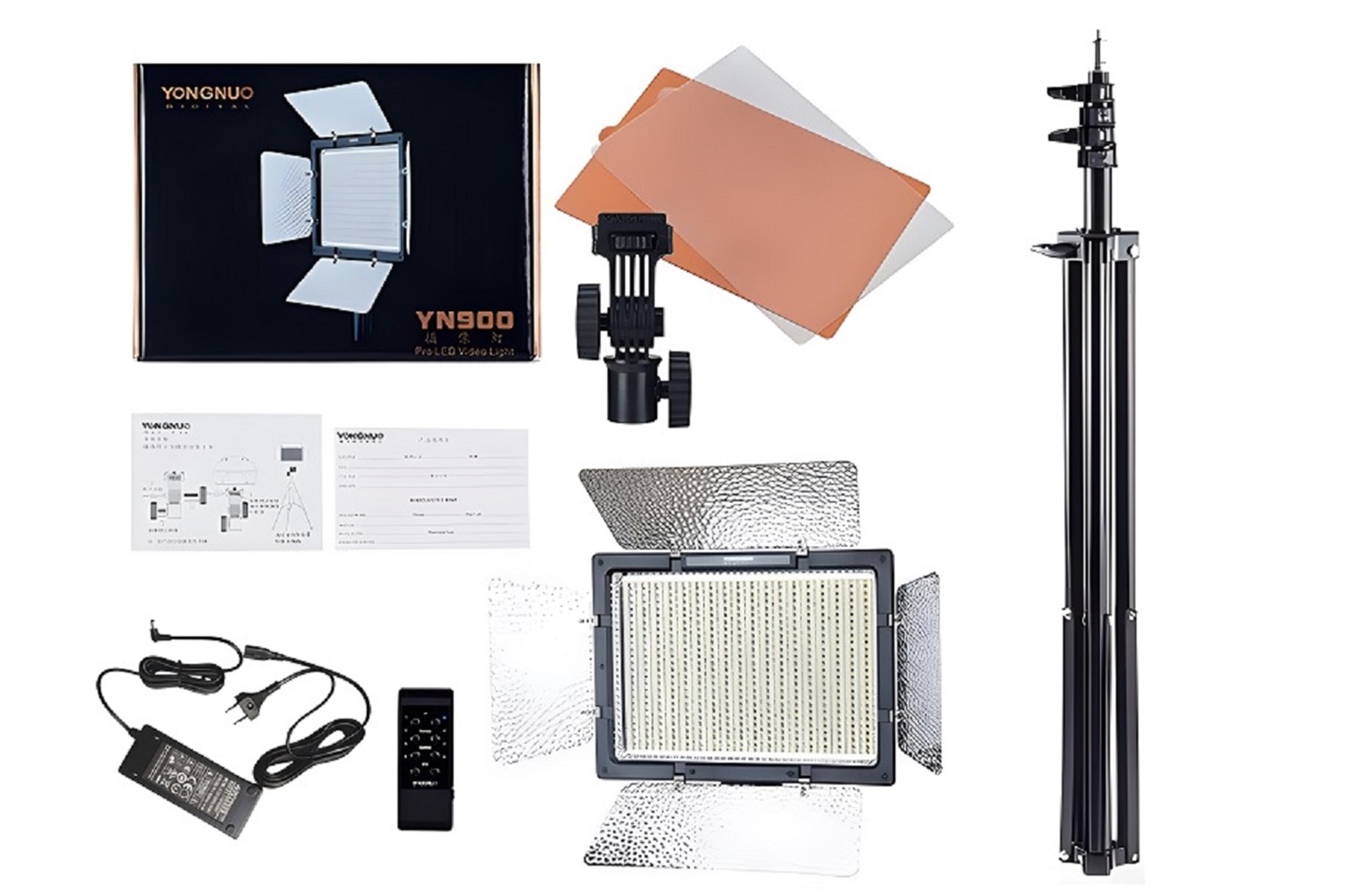 Yongnuo YN900 Bi-Color 3200-5600K Led Işık Seti