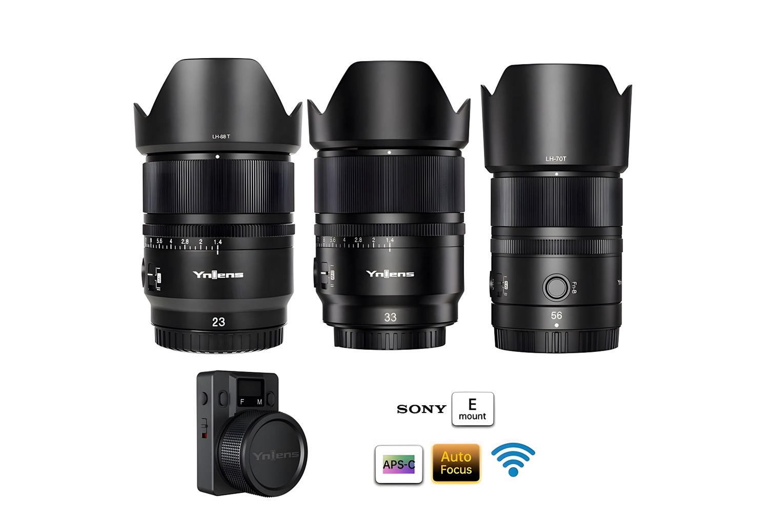 Yongnuo Commander f/1.4 3'lü Wireless Lens Seti (Sony E)