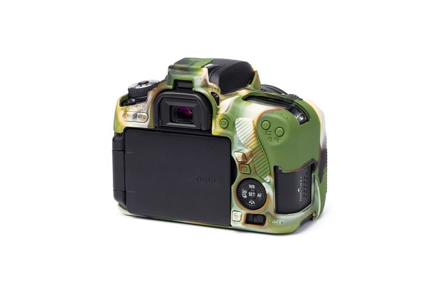 Easycover Canon 760D Uyumlu Silikon Kılıf Kamuflaj