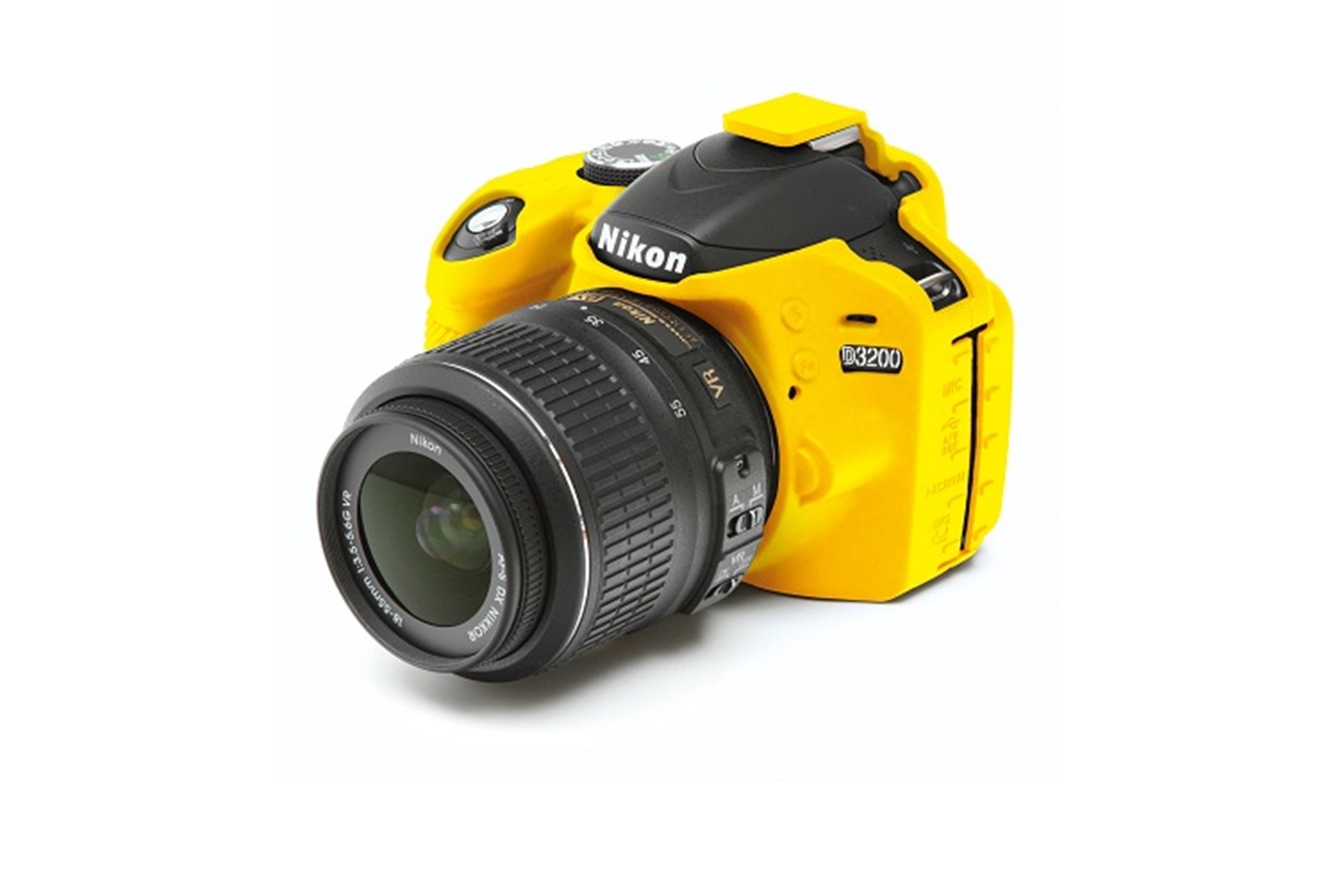 Easycover Nikon D3200 Uyumlu Silikon Kılıf Sarı