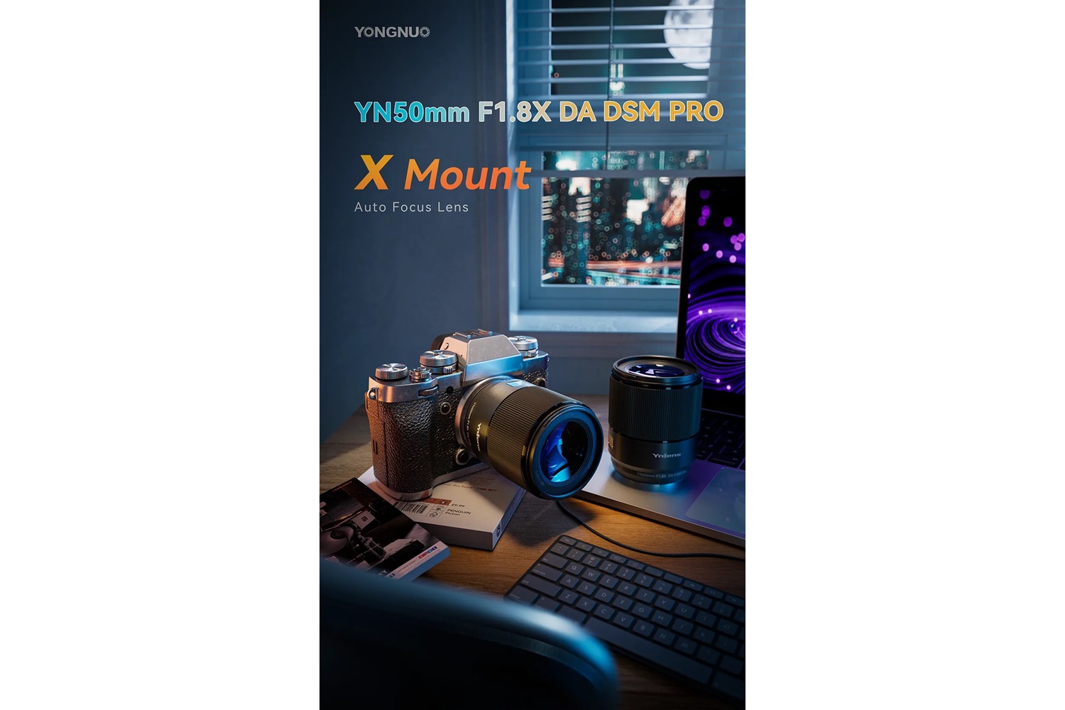 Yongnuo 50mm F1.8X DA DSM PRO Fujifilm X Mount Uyumlu Otofokus Prime Lens