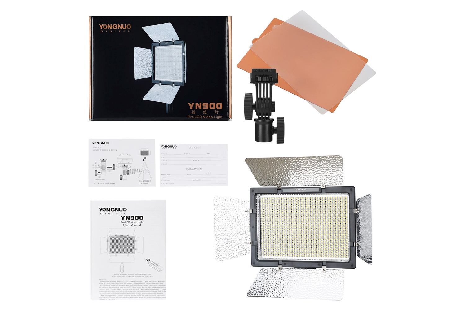 Yongnuo YN900 Bi-Color Led Işık Combo Kit
