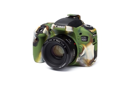 Easycover Canon 760D Uyumlu Silikon Kılıf Kamuflaj