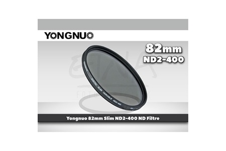Yongnuo 82mm Slim ND2-400 Ayarlanabilir ND Filtre