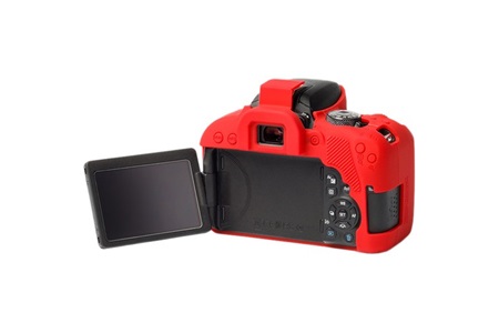 Easycover Canon 800D Silikon Kılıf Kırmızı