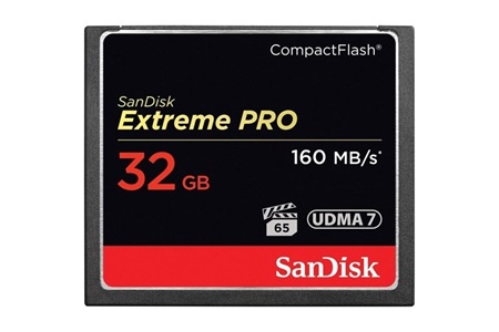 Sandisk Extreme Pro 32 GB 4K CF Compact Flash Hafıza Kartı 160mb/s