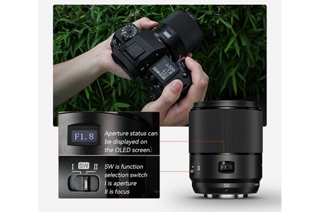 Yongnuo 50mm F1.8X DA DSM PRO Fujifilm X Mount Uyumlu Otofokus Prime Lens
